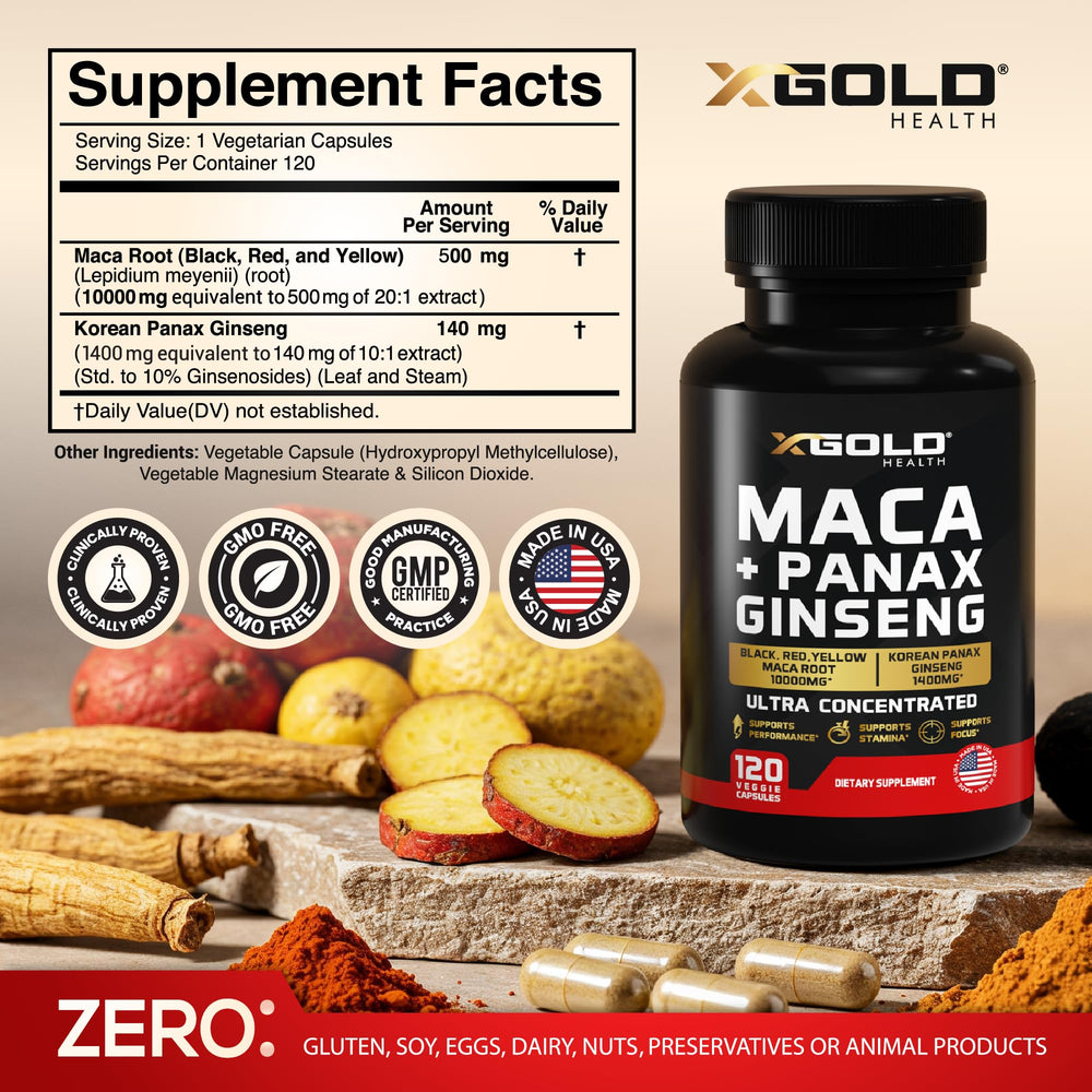 X Gold Health cápsulas cerca destacando tamaño práctico y fácil dosificación