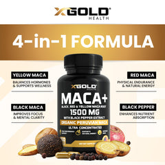 X Gold Health detalle de etiqueta con ingredientes y certificaciones para confianza