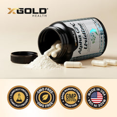 X Gold Health representación de Alpha GPC y uridina como ingredientes clave