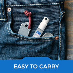 X3 Clean tamaño de bolsillo dentro de una cartera para transporte fácil