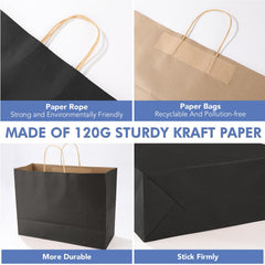 XPCARE textura de papel kraft negro resistente y reciclable