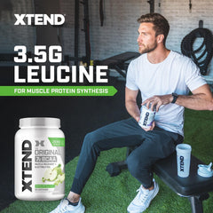Xtend bote junto a mancuernas para comparar las 90 porciones
