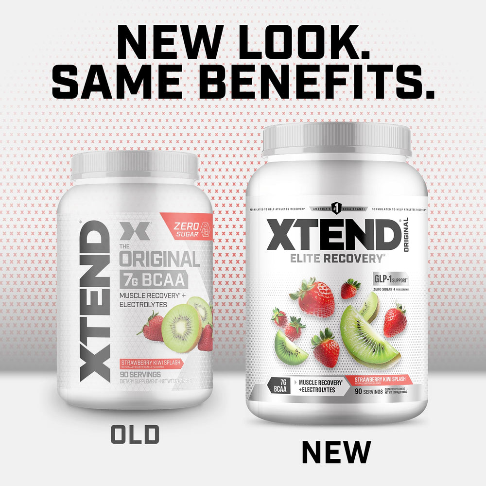 Xtend cucharada con polvo destacando 7 g BCAA por servicio