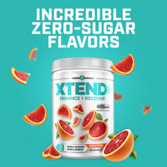 Xtend envase junto a mano para escala, beneficio visual de tamaño real