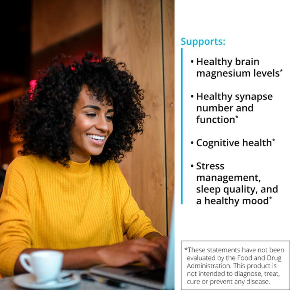 XYMOGEN OptiMag Neuro powder with scoop for daily brain health.