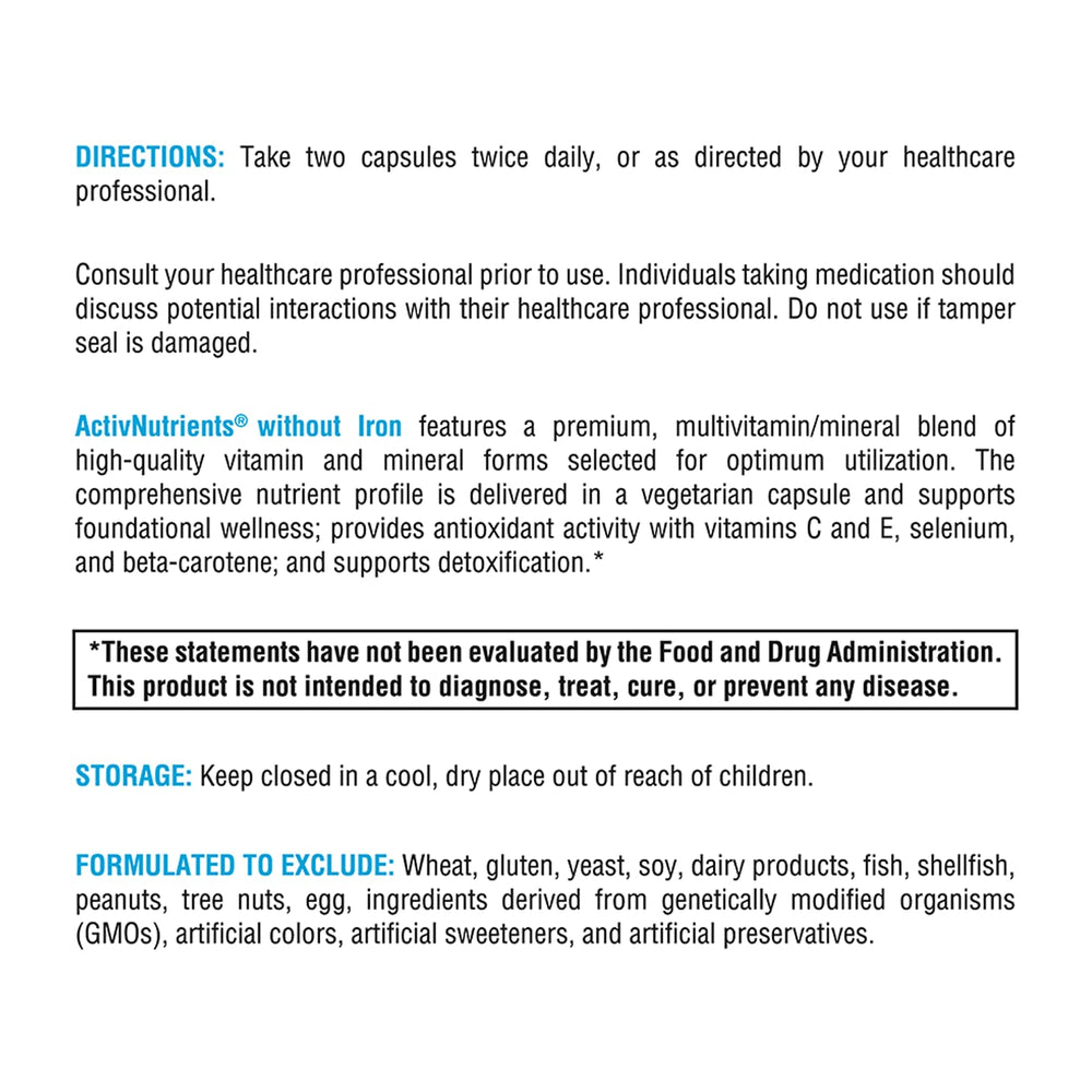 XYMOGEN ActivNutrients cápsulas para energía sostenida y bienestar.