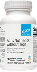 XYMOGEN ActivNutrients Sin Hierro en botella para apoyo diario del bienestar.