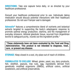 XYMOGEN Adrenaliv: empaque exterior suave y de calidad.