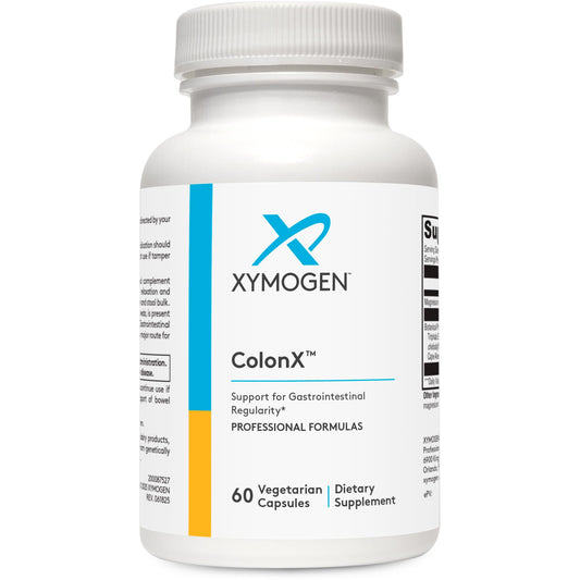 XYMOGEN ColonX - botella frontal, apoyo a la regularidad intestinal.