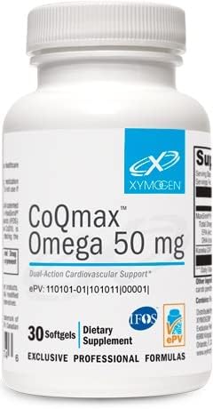 XYMOGEN CoQmax Omega, botella: soporte diario para la salud cardíaca