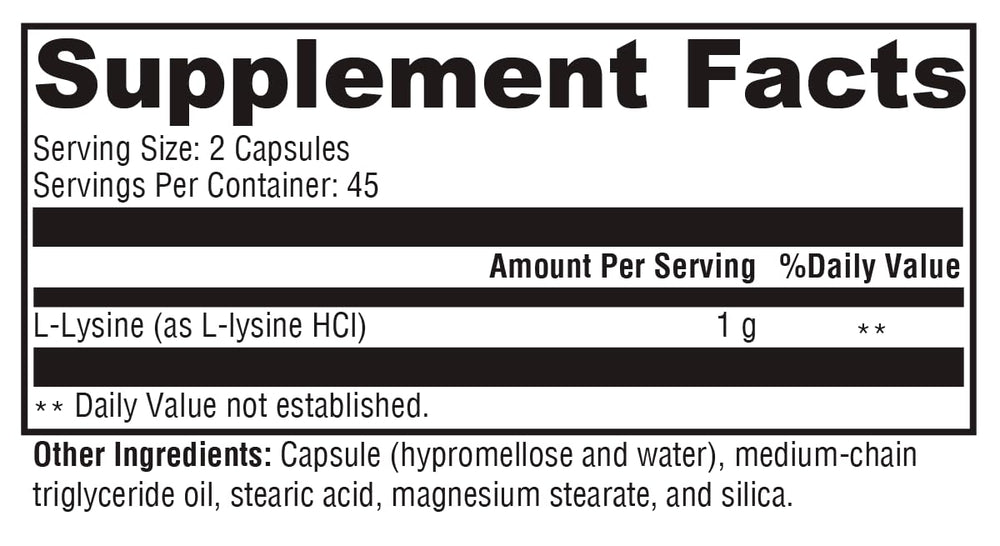 Envase compacto XYMOGEN lisina para llevar.
