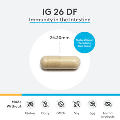 Xymogen IG26 bottle pour showcases easy daily administration.