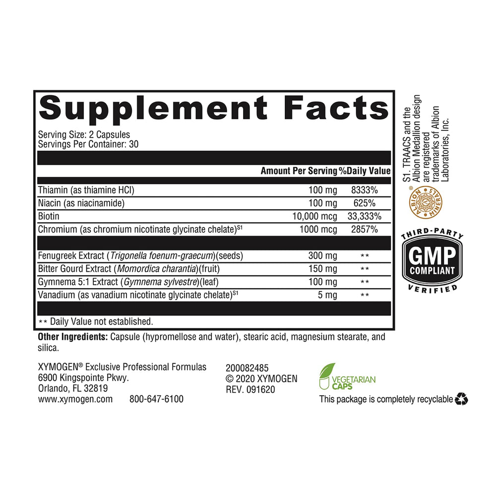 Xymogen MedCaps: frasco compacto para llevar y uso práctico.