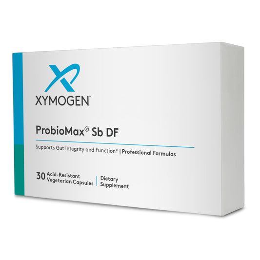 XYMOGEN frente del envase mostrando etiqueta clara y beneficio digestivo
