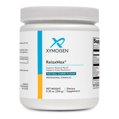 XYMOGEN frasco delantero con etiqueta clara y beneficio calmante
