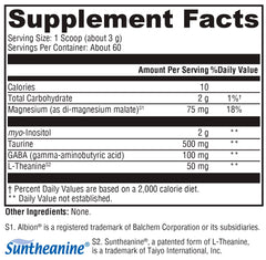 XYMOGEN RelaxMax ingredientes clave como L-teanina y GABA.