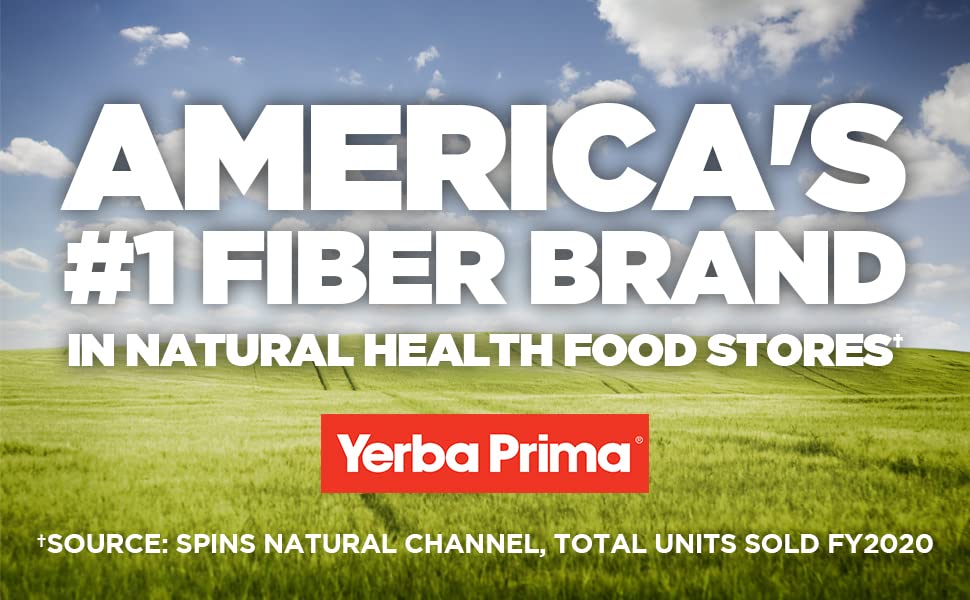 Yerba Prima envase junto a una mano para comparar tamaño y porción
