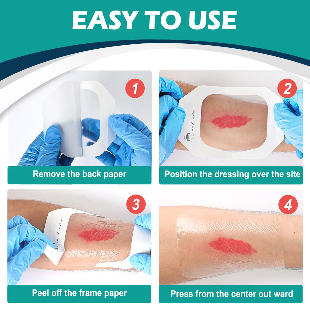 YHOVID paquete abierto mostrando vendajes precortados listos para usar