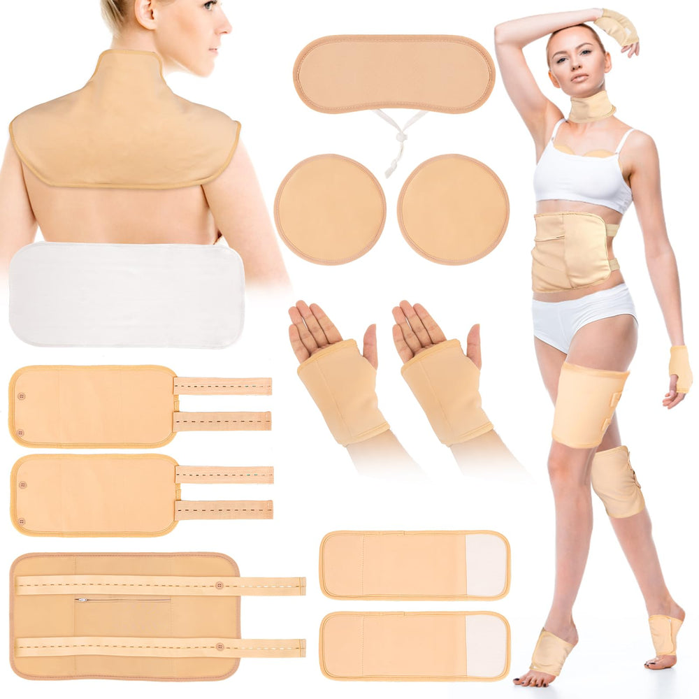 YHOVID funda para hígado en uso sobre abdomen proporciona aplicación estable