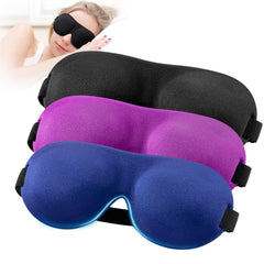 YIVIEW mascarilla vista frontal que muestra el contorno 3D y bloqueo total de luz