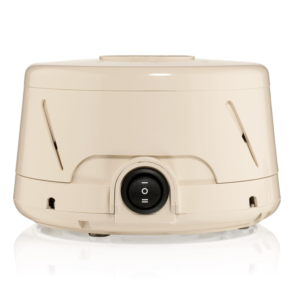 YOGASLEEP Dohm Classic tan vista frontal, diseño compacto y elegante