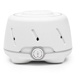 YOGASLEEP Dohm frontal mostrando diseño compacto y beneficio de calma