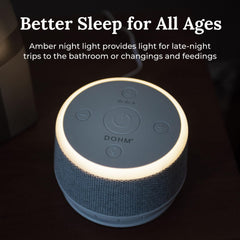 YOGASLEEP Dohm Nova dentro de una maleta mostrando su portabilidad