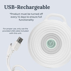YOGASLEEP Rohm con cable y lanyard incluidos para recarga fácil