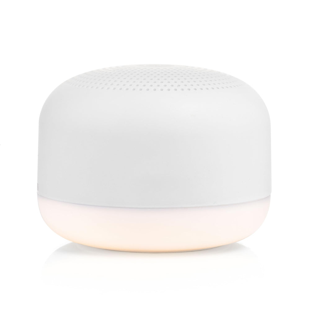 YOGASLEEP Travel Mini vista frontal mostrando diseño elegante y control fácil