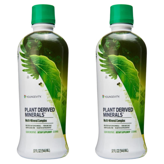Youngevity botella frontal mostrando envase y fácil dosificación