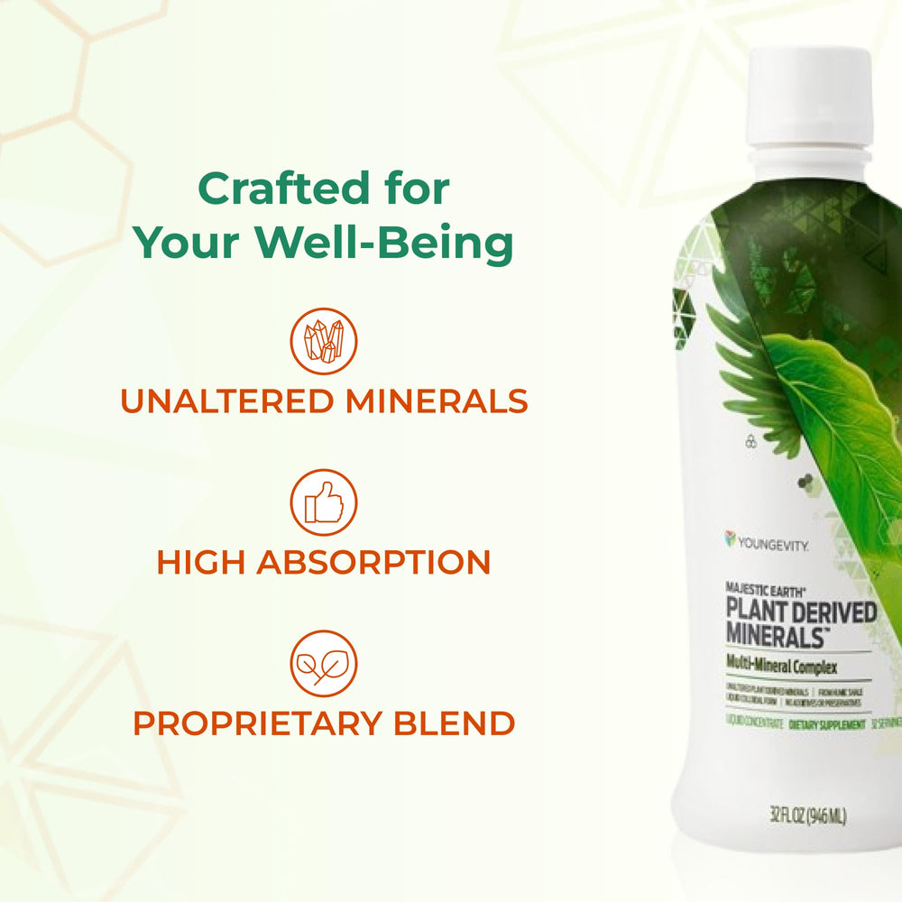 Youngevity líquido mezclado en un vaso con zumo, fácil integración