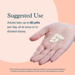 Youtheory Colágeno Avanzado 6000 mg, mano sosteniendo tabletas, fácil ingesta.