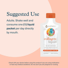 Presentación lista para beber para uso diario de colágeno líquido.