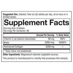 Hand holding Youtheory Collagen Plus Biotin three-bottle pack for consistent daily use