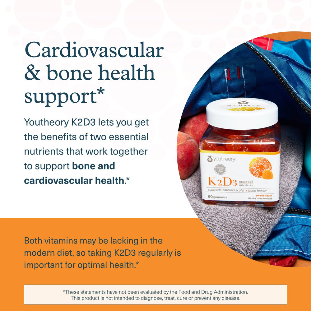 Youtheory K2D3 gummies serving idea for daily use.