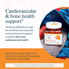 Youtheory K2D3 gummies serving idea for daily use.