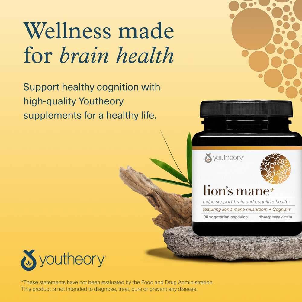 Youtheory Lion's Mane, uso diario: apoyo potencial para ideas creativas.