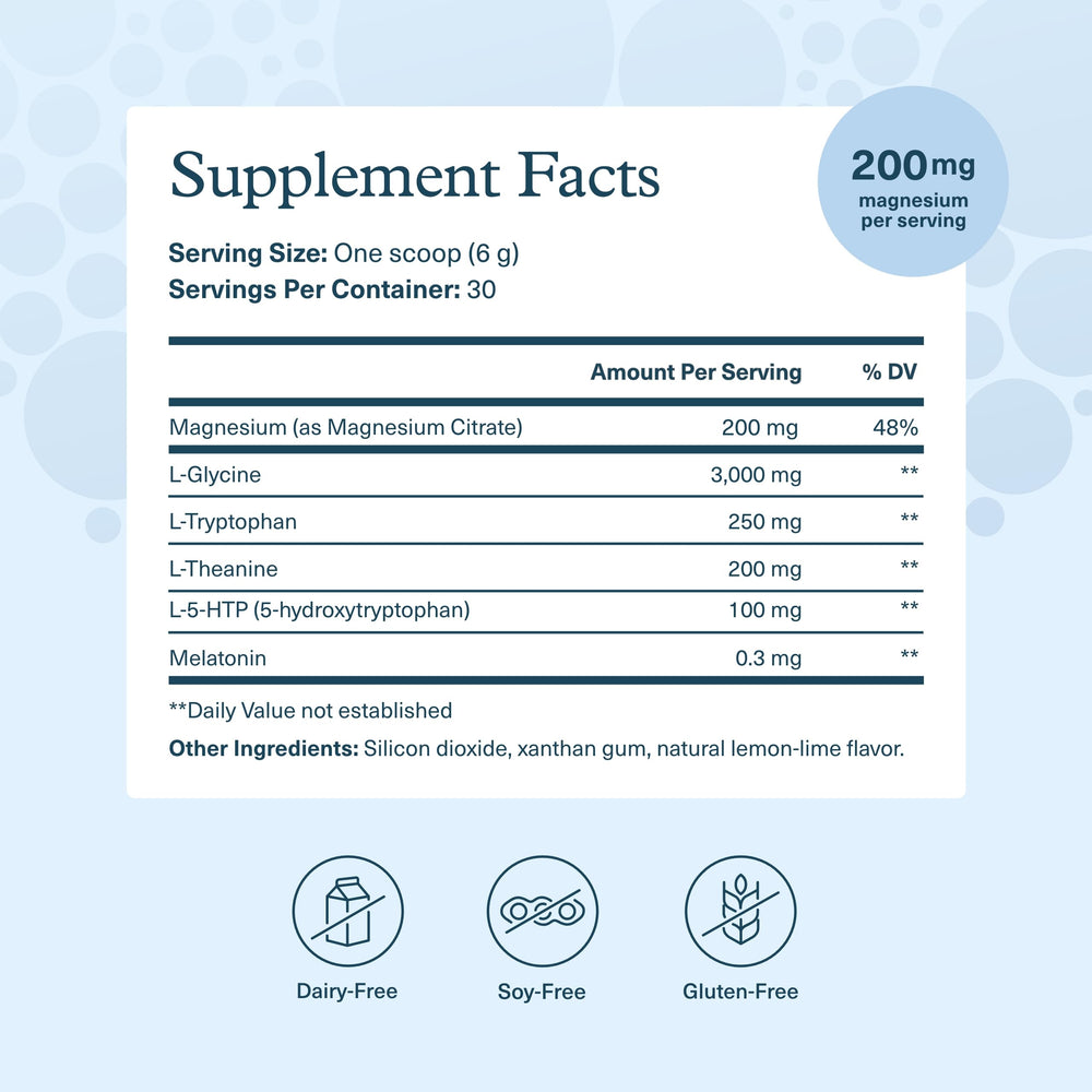 Cucharita medidora de Youtheory Sueno Polvo Nocturno para dosificación cómoda.