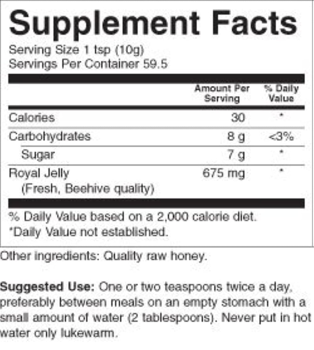 Cucharadita con YS Royal Jelly/Honey Bee mostrando facilidad de dosificar