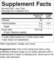 Cucharadita con YS Royal Jelly/Honey Bee mostrando facilidad de dosificar