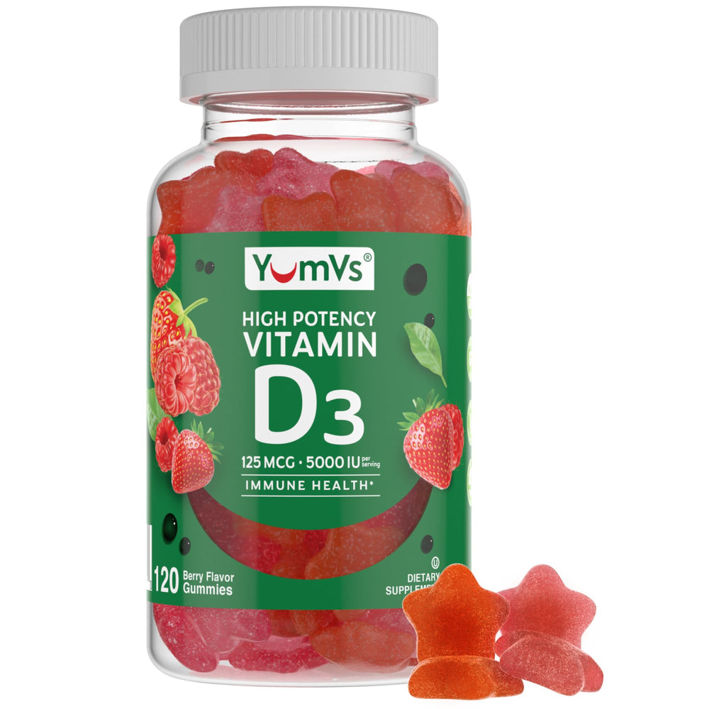 YUM-V'S gominolas D3 5000 UI para apoyo inmunológico
