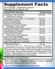 YUMMYVITE etiqueta con lista de ingredientes y certificaciones visibles