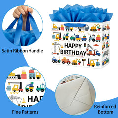 Yusenguan hojas de papel de seda azules y tarjeta, listo para regalar