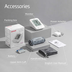 yuwell adaptador y pilas incluidas, listo para usar sin esperas