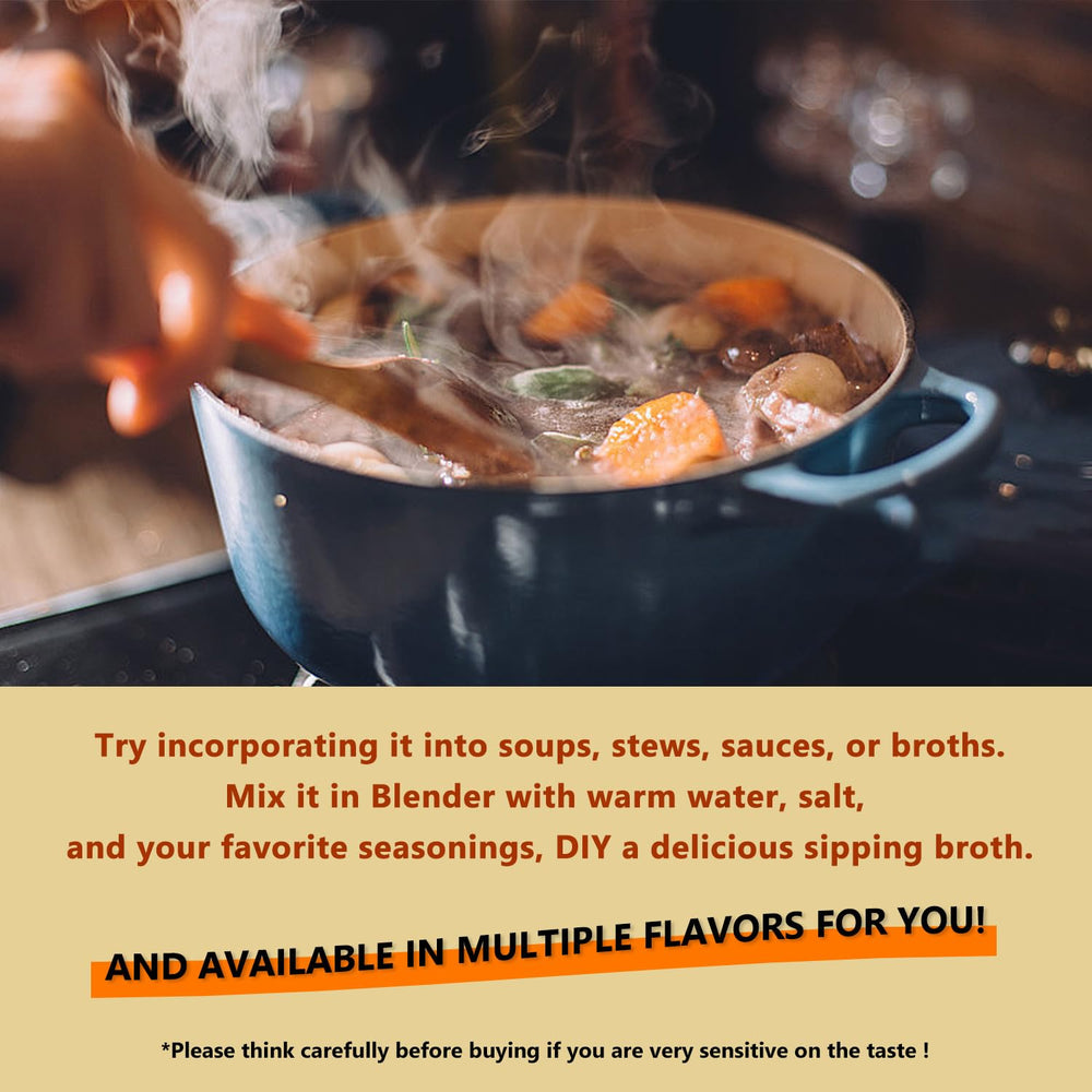 Zammex para café, caldo o bebidas, añadiendo proteína al inicio del día