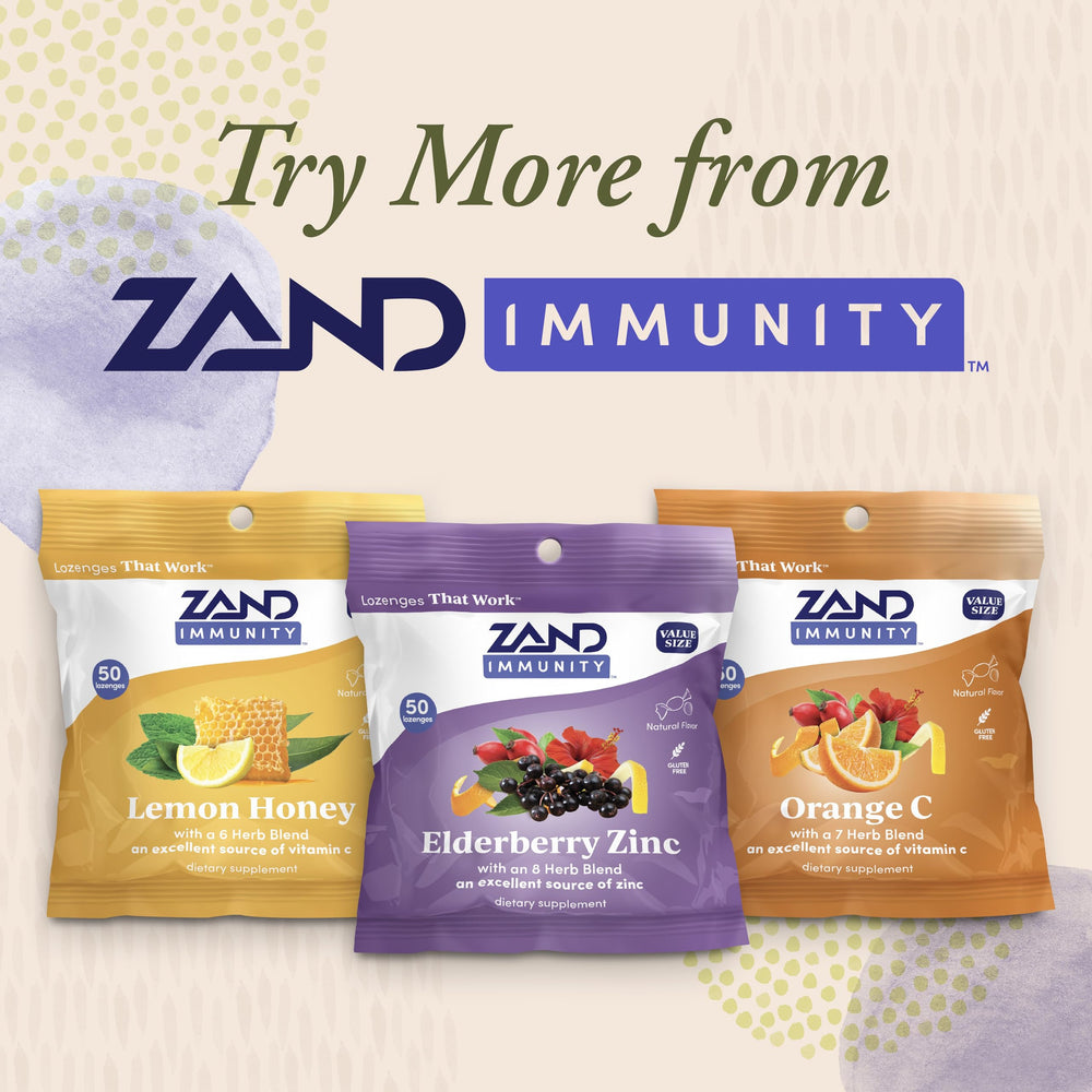 ZAND etiqueta con lista de ingredientes y sello GMP, confianza en calidad