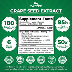 Zazzee primer plano de cápsula para apreciar textura y pureza