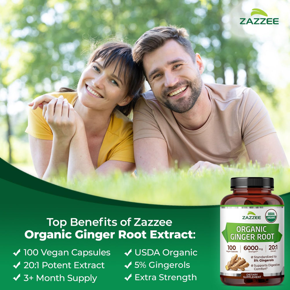 Zazzee etiqueta con sello USDA Organic, garantía de cultivo orgánico certificado