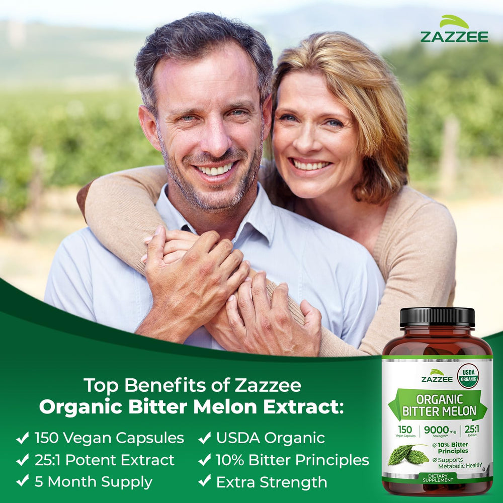 Zazzee etiqueta con sello USDA Organic que certifica pureza