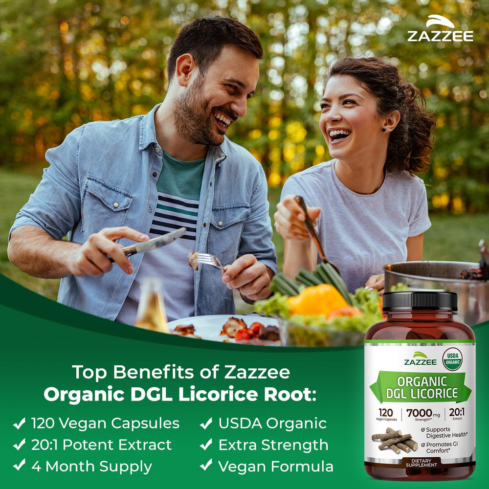 Zazzee etiqueta con certificaciones USDA Organic para mayor seguridad